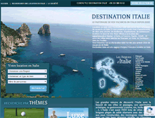Tablet Screenshot of destination-italie.net
